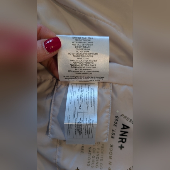 Alp N Rock Grey Bomber Jacket Prima Loft Cruelty Free Size XS - Picture 15 of 16